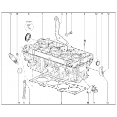 115320. ГОЛОВКА БЛОКА ЦИЛИНДРОВ (P4P)(деталировка)