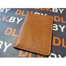 Автодокументы из натуральной кожи с логотипом "LADA Club BY"